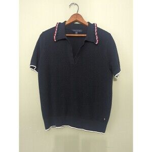 Tommy Hilfiger Sweater Shirt Women's Large Y2K 90s Style 100% Cotton Vintage